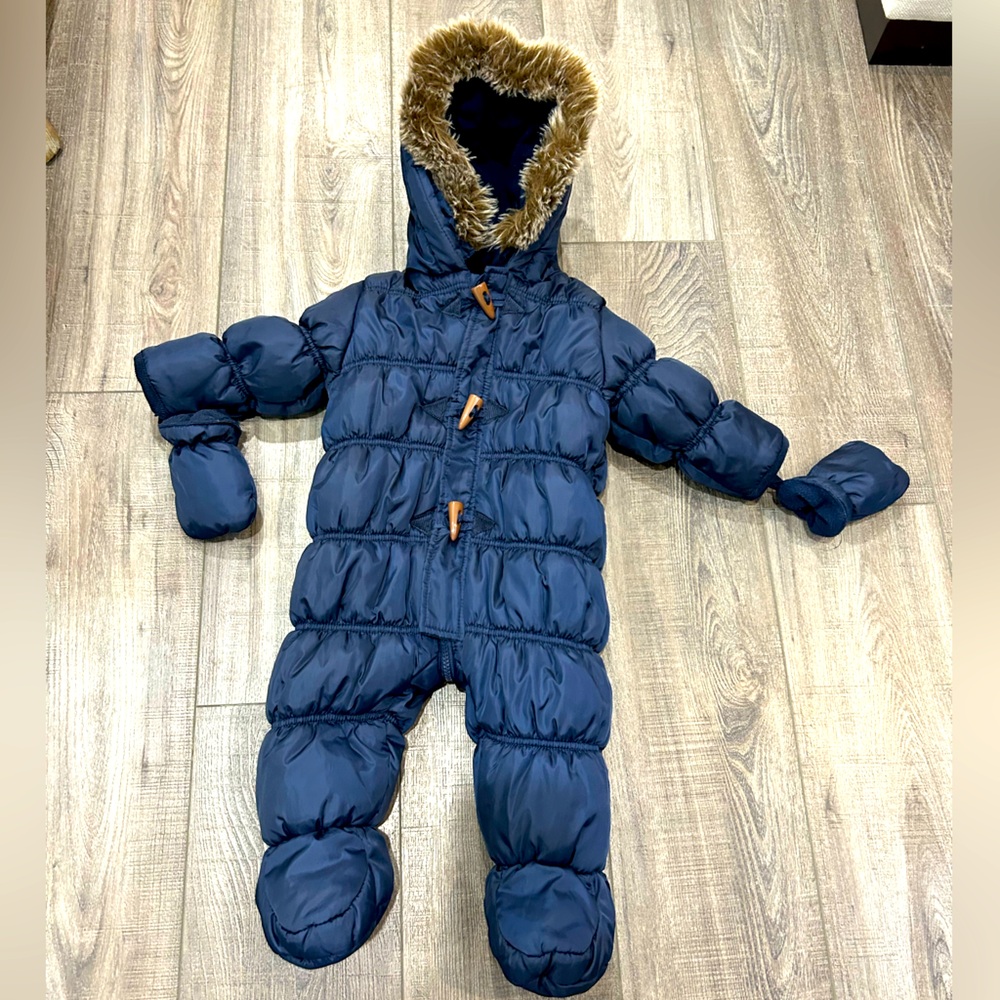 Babaluno Navy baby snowsuit